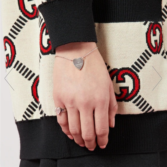 Gucci TRADEMARK BRACELET WITH HEART PENDANT - Picture 2 of 4